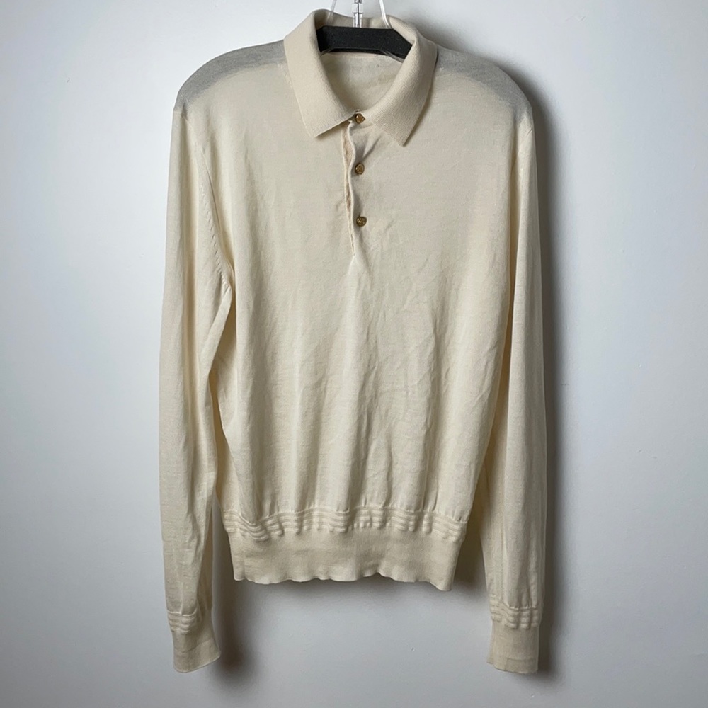 VINTAGE 70’s Cream Pull Over Sweater